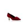 Maysalepump Décolleté in velluto rosso con fibbia Maysalepump Décolleté in velluto rosso con fibbia