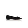 MAYSALEPUMPFLAT Décolleté basse in camoscio nero con fibbia MAYSALEPUMPFLAT Décolleté basse in camoscio nero con fibbia