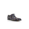 METZ Oxford in jacquard di seta blu navy a motivi floreali METZ Oxford in jacquard di seta blu navy a motivi floreali