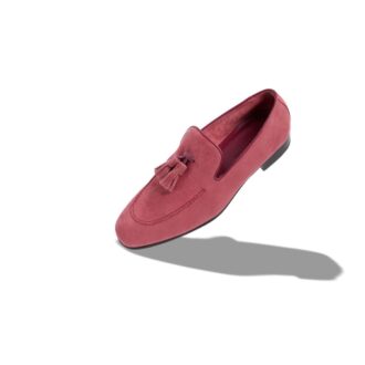 Mocassini CHESTER in pelle scamosciata rosa scuro
