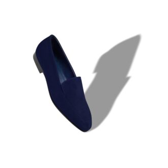 Mocassini in pelle scamosciata blu navy PITAKA