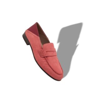 Mocassini Penny in camoscio rosa PLYMOUTH