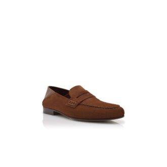 Mocassini Penny in pelle scamosciata marrone PLYMOUTH