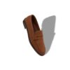 Mocassini Penny in pelle scamosciata marrone scuro PERRY Mocassini Penny in pelle scamosciata marrone scuro PERRY