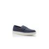Mocassini senza lacci in pelle di vitello blu navy ELLIS