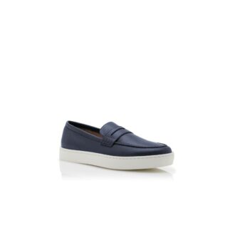 Mocassini senza lacci in pelle di vitello blu navy ELLIS Mocassini senza lacci in pelle di vitello blu navy ELLIS