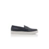 Mocassini senza lacci in pelle di vitello blu navy ELLIS