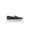 Mocassini senza lacci in pelle di vitello blu navy ELLIS