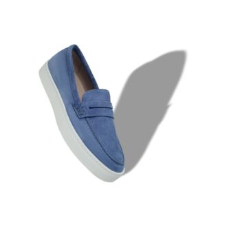 Mocassini slip-on in camoscio blu ELLIS Mocassini slip-on in camoscio blu ELLIS