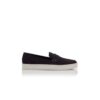 Mocassini slip-on in pelle scamosciata blu navy ELLIS Mocassini slip-on in pelle scamosciata blu navy ELLIS