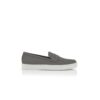 Mocassini slip-on in pelle scamosciata grigia ELLIS