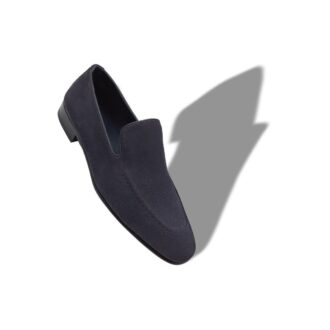 Mocassini TRURO in pelle scamosciata blu navy