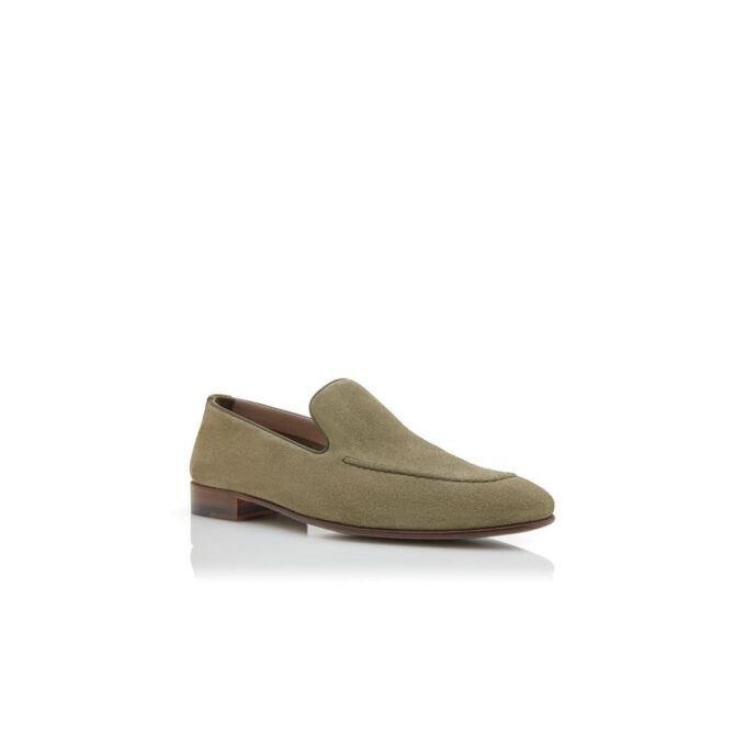 Mocassini TRURO in pelle scamosciata color kaki Mocassini TRURO in pelle scamosciata color kaki