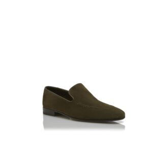 Mocassini TRURO in pelle scamosciata kaki scuro Mocassini TRURO in pelle scamosciata kaki scuro