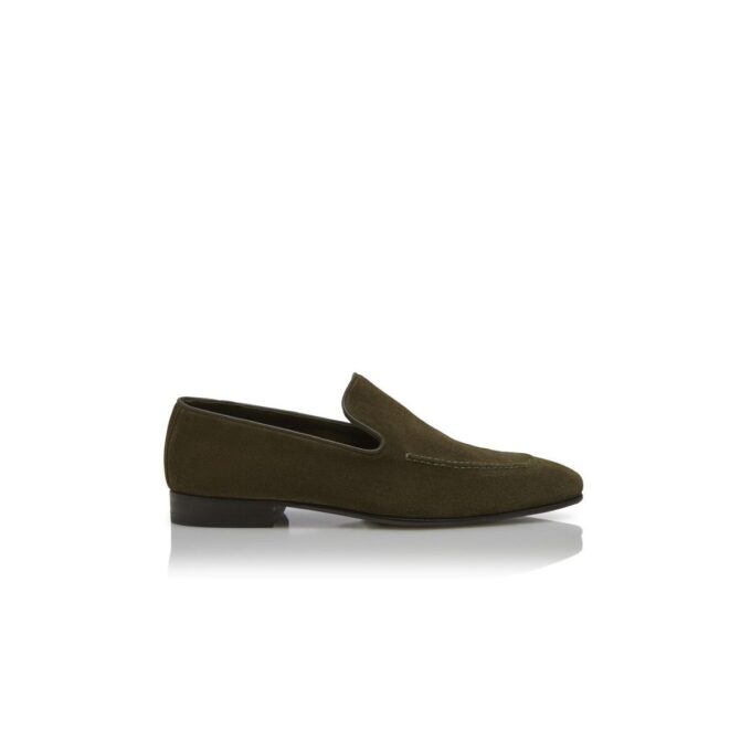Mocassini TRURO in pelle scamosciata kaki scuro Mocassini TRURO in pelle scamosciata kaki scuro
