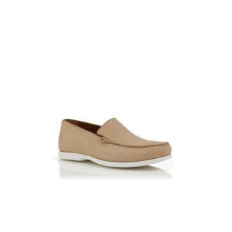 MONACO Scarpe da barca in pelle scamosciata beige MONACO Scarpe da barca in pelle scamosciata beige