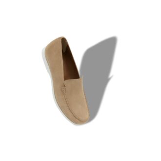 MONACO Scarpe da barca in pelle scamosciata beige MONACO Scarpe da barca in pelle scamosciata beige