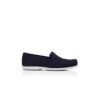 MONACO Scarpe da barca in pelle scamosciata blu navy MONACO Scarpe da barca in pelle scamosciata blu navy