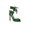 OSSIE 23 Sandali stringati in pelle scamosciata verde OSSIE 23 Sandali stringati in pelle scamosciata verde