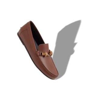 Pantofole APOLLONIO in pelle di vitello marrone
