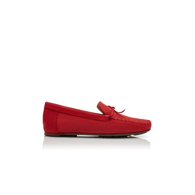 Pantofole GARGANO in pelle di vitello rossa Pantofole GARGANO in pelle di vitello rossa