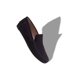 Pantofole in pelle scamosciata blu navy ALDER