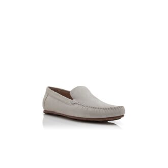 Pantofole in pelle scamosciata grigio chiaro ALDER