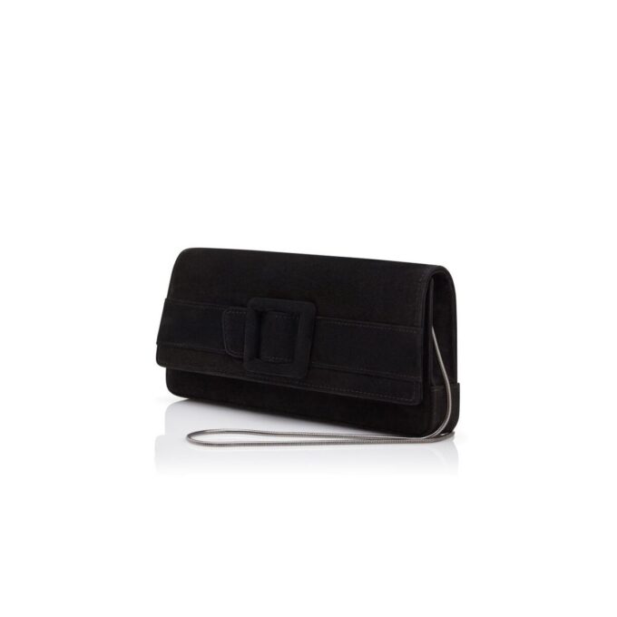 Pochette MAYGOT in camoscio nero con fibbia Pochette MAYGOT in camoscio nero con fibbia