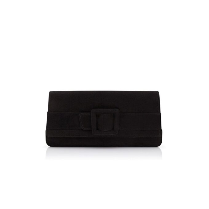 Pochette MAYGOT in camoscio nero con fibbia Pochette MAYGOT in camoscio nero con fibbia