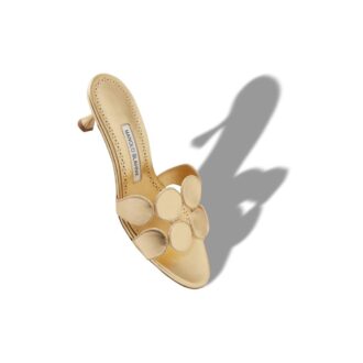 Sabot in pelle nappa dorata HARIBALMU