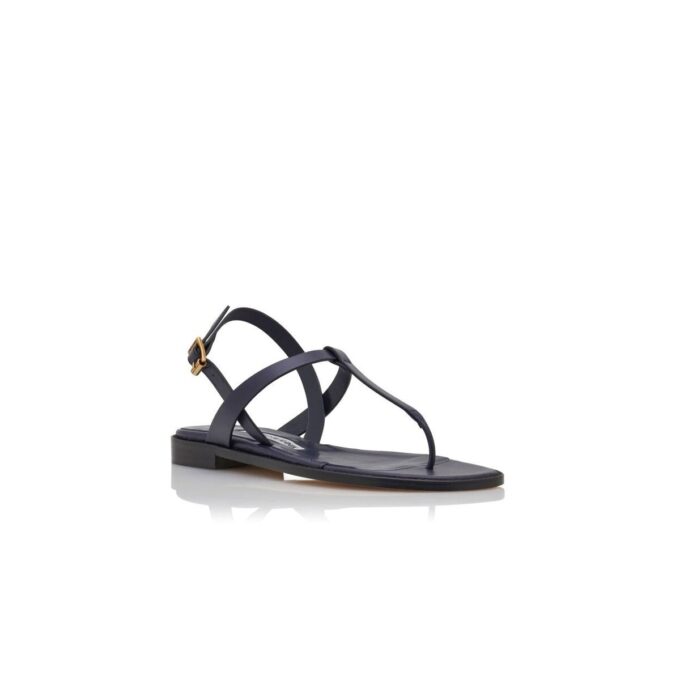 Sandali bassi in pelle di vitello blu navy HATA Sandali bassi in pelle di vitello blu navy HATA