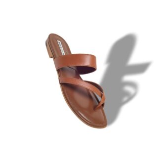 Sandali bassi incrociati Susa in pelle nappa marrone