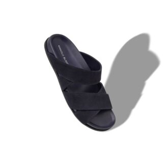 Sandali in pelle scamosciata blu navy INEZMU