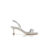 Sandali slingback in pelle di vitello argentata CUPISANPLA Sandali slingback in pelle di vitello argentata CUPISANPLA