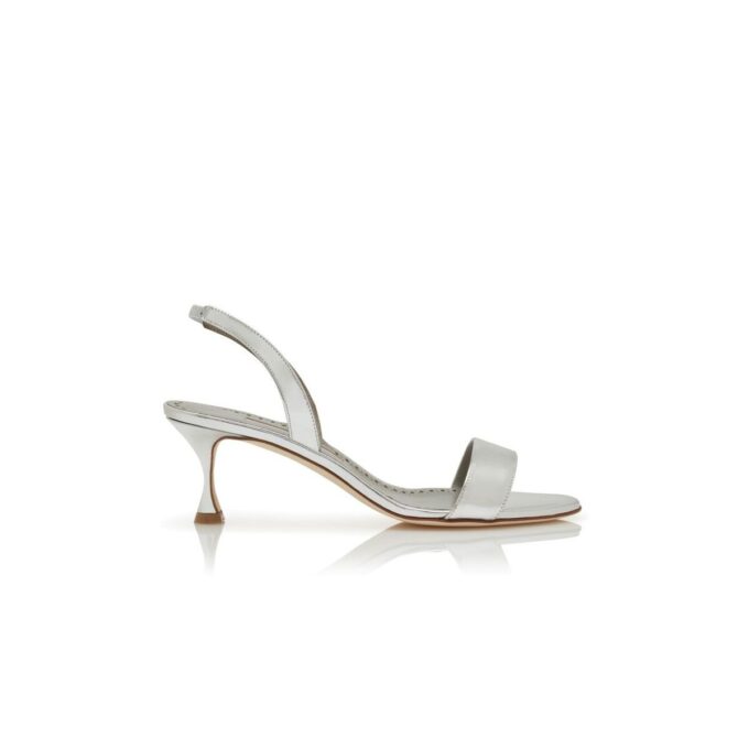 Sandali slingback in pelle di vitello argentata CUPISANPLA Sandali slingback in pelle di vitello argentata CUPISANPLA