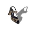 Sandali slingback in pelle di vitello con stampa animalier KHIKOBI Sandali slingback in pelle di vitello con stampa animalier KHIKOBI
