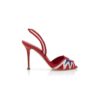 Sandali slingback in pelle nappa UCIA rossi, bianchi e blu Sandali slingback in pelle nappa UCIA rossi, bianchi e blu
