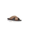 Sandali TEX in nabuk marrone chiaro intrecciato Sandali TEX in nabuk marrone chiaro intrecciato