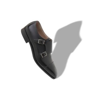 Scarpe con fibbia ELDRIDGE in pelle di vitello nera