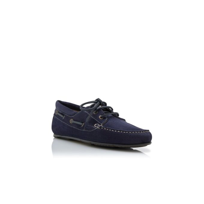 Scarpe da barca in pelle scamosciata blu navy MARINO Scarpe da barca in pelle scamosciata blu navy MARINO