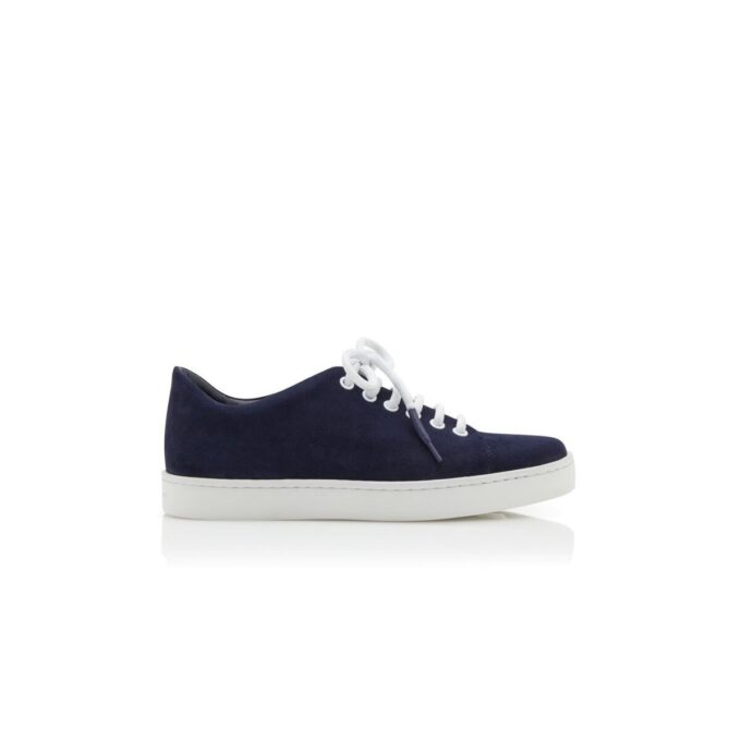 Scarpe stringate in pelle scamosciata blu navy SEMANADA
