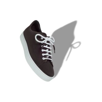 Scarpe stringate in pelle scamosciata marrone scuro SEMANADO