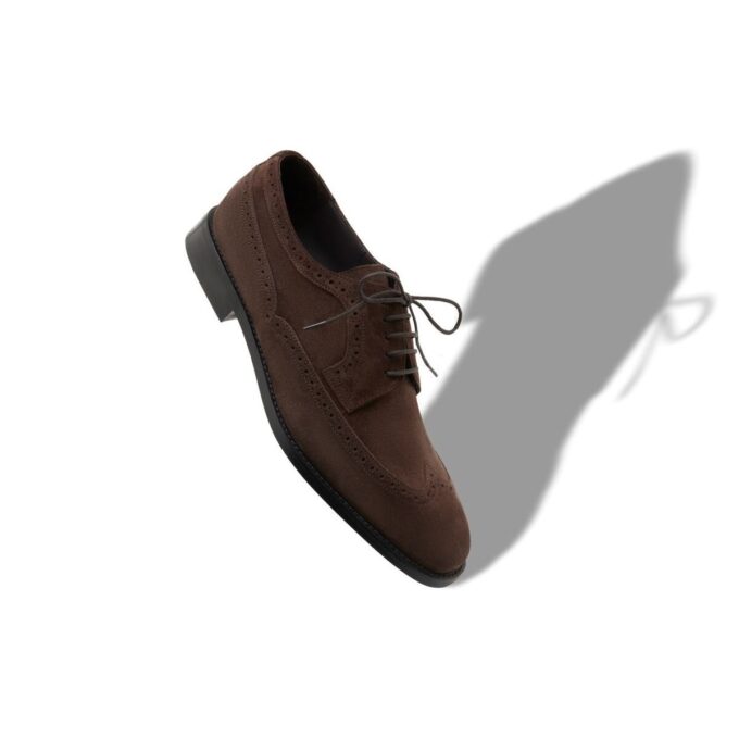 Scarpe stringate in pelle scamosciata marrone scuro TAMARAK Scarpe stringate in pelle scamosciata marrone scuro TAMARAK