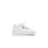 SEMANADA Sneakers basse in pelle di vitello bianca