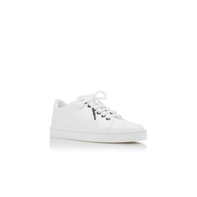 SEMANADA Sneakers basse in pelle di vitello bianca
