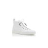 SEMANADOHI Sneakers stringate in pelle di vitello bianca