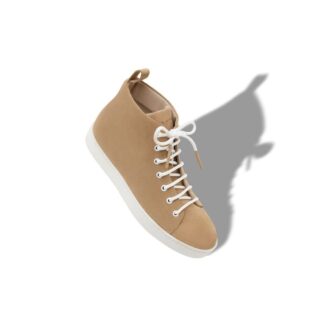 SEMANADOHI Sneakers stringate in pelle scamosciata marrone chiaro SEMANADOHI Sneakers stringate in pelle scamosciata marrone chiaro