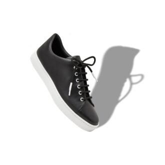 Sneakers basse in pelle di vitello nera SEMANADO