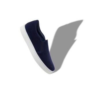Sneakers slip-on in pelle scamosciata blu navy NADORA