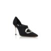 Stivaletti CHUSMI in camoscio nero con fibbia Stivaletti CHUSMI in camoscio nero con fibbia